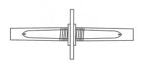 Double-ended piercing spike NO PVC