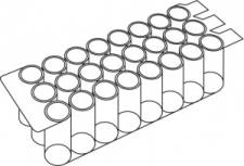 Divided inlays of P type - triple strip