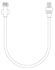 150 cm, extension PVC tube