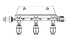 Rampa 3cestná s BV NO PVC
