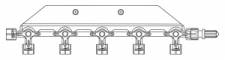 Rampa 5 kohoutů NO PVC M