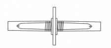 Double-ended piercing spike NO PVC