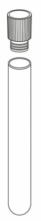 Test tube 10 ccm PS - sterile 