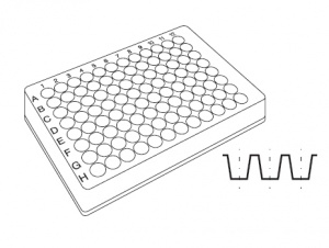 Microtitration plate P - non sterile